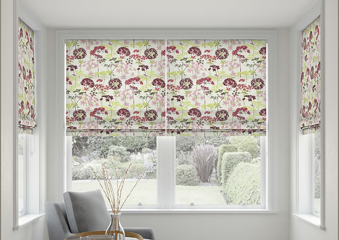 Hedgerow, Magenta - Roman Blind - Image 3